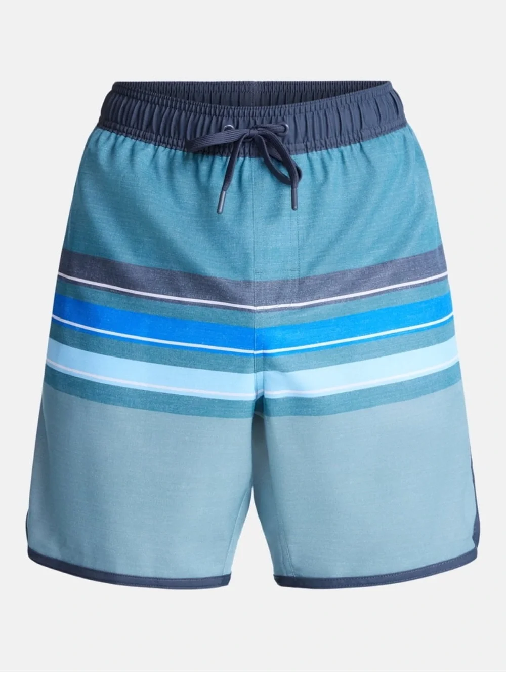 George Teal and Navy Striped Swim Shorts